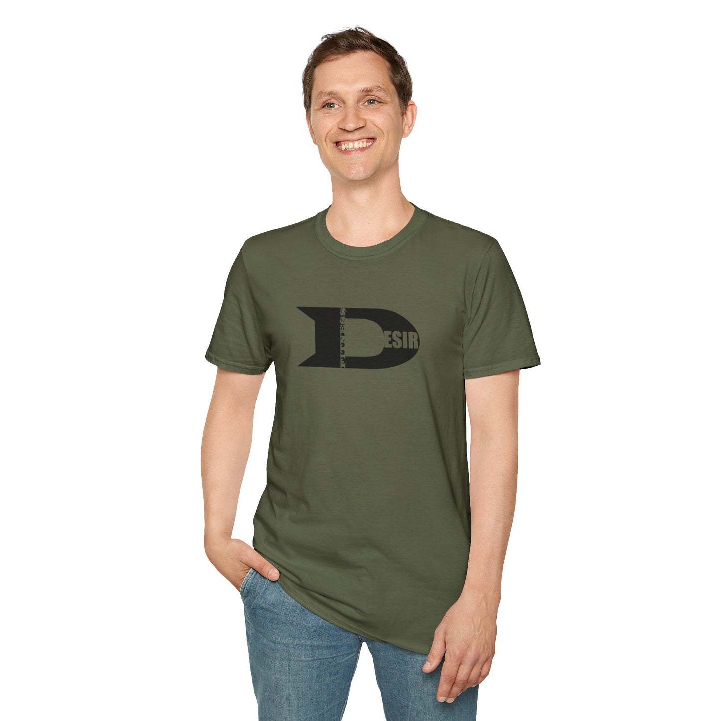 Desir Logo T-Shirt — Bold Black Graphic Tee