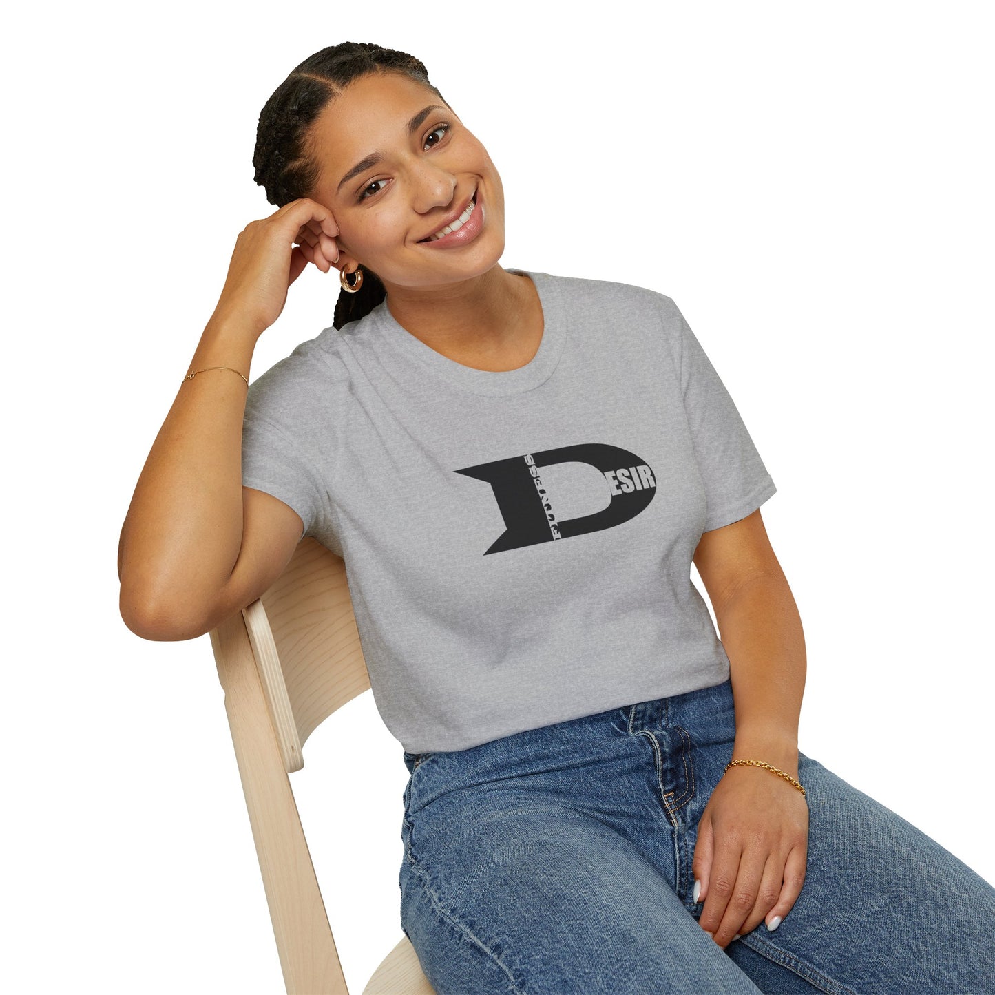 Desir Logo T-Shirt — Bold Black Graphic Tee